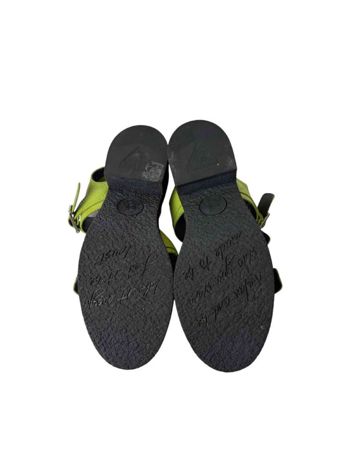 Fluevog Size 9 Dawdler Triple Strap Leather Sandals