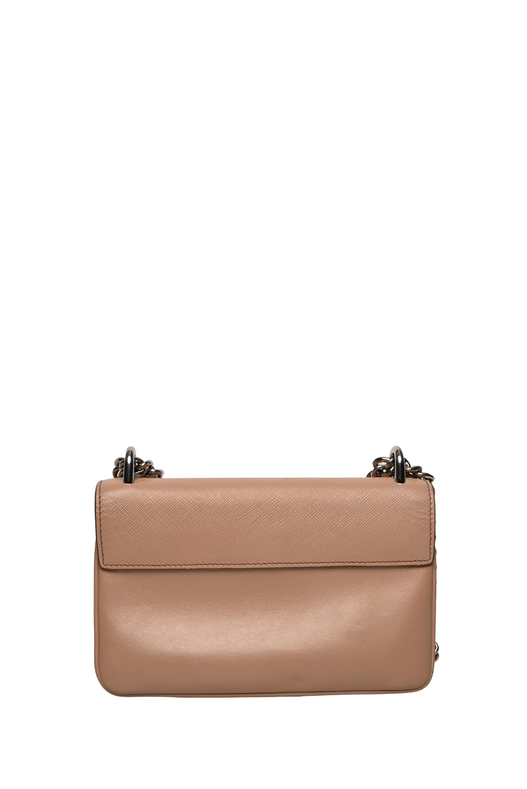 Prada Saffiano & Soft Calf Leather Chain Crossbody