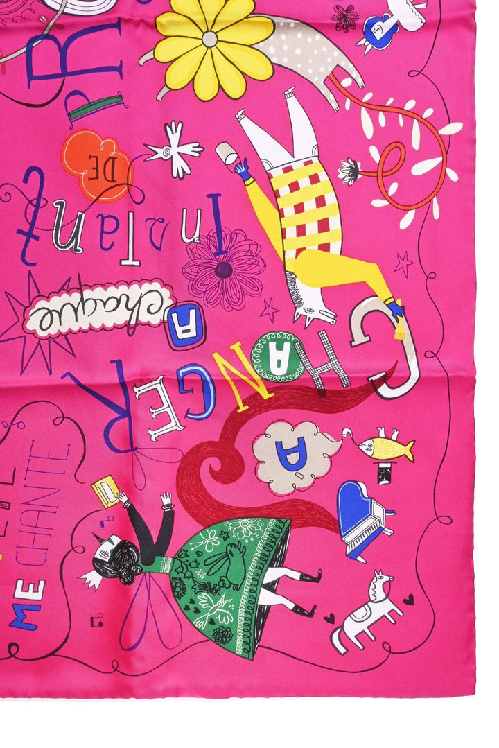 Hermes 'Les Confessions' Silk Scarf