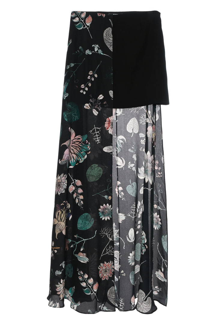 Versus Size 38 Botanical Print Maxi Skirt