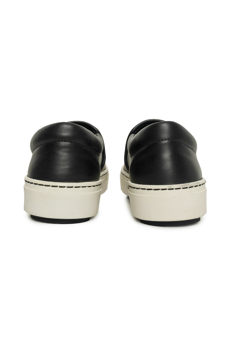 Fendi Size 35 Monster Motif Leather Slip-On Sneaker