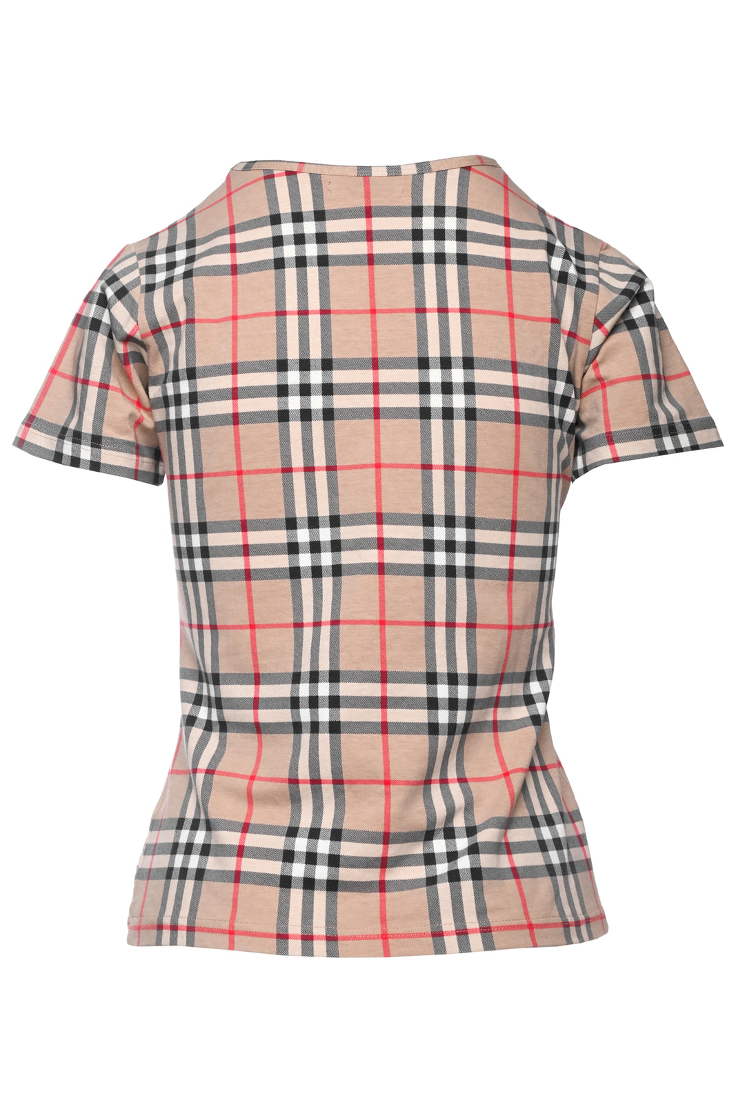 Burberry Size S Check Print T-Shirt