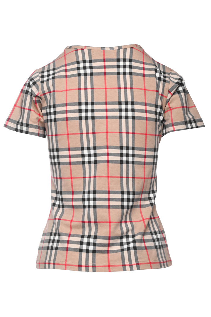 Burberry Size S Check Print T-Shirt