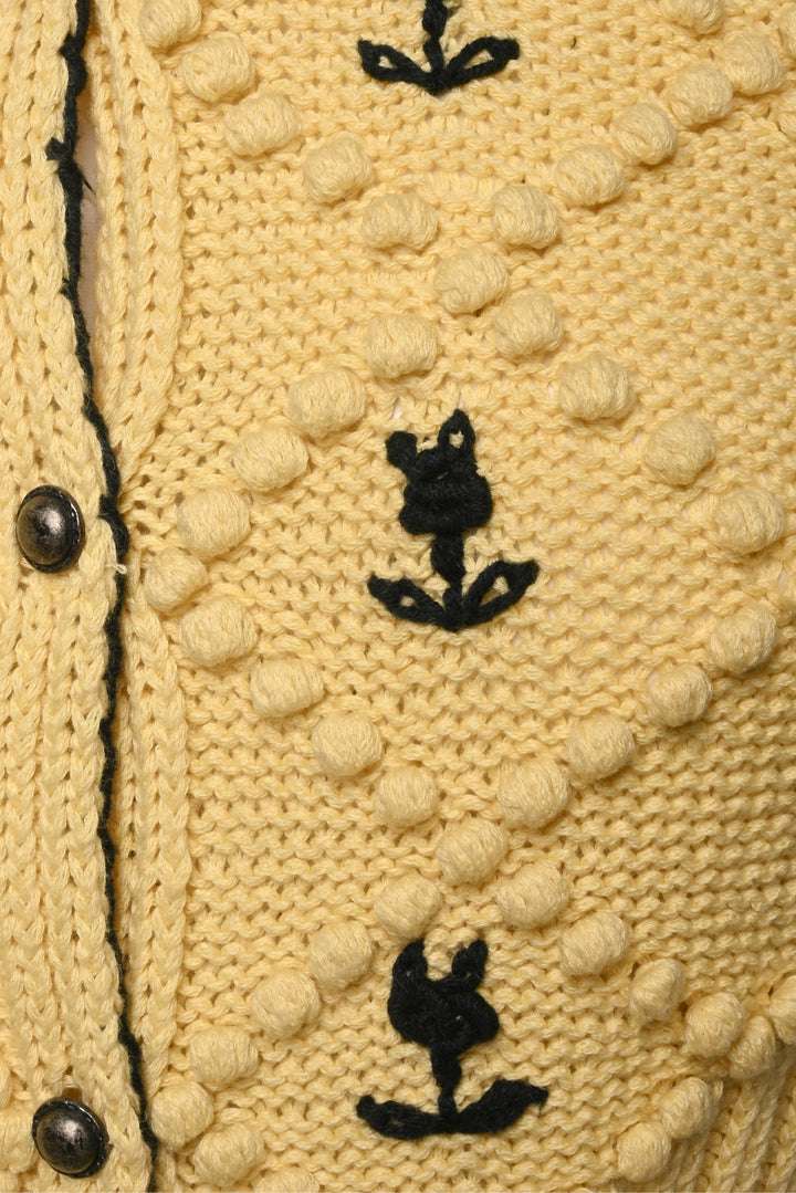 Michaela Buerger Size M Karla Floral Embroidered Cardigan