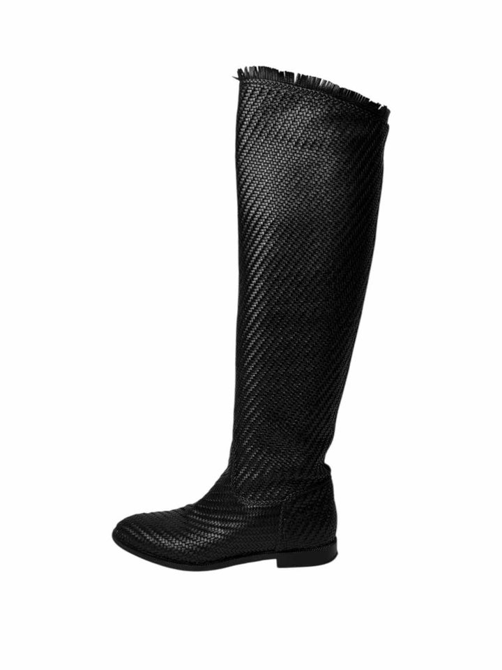 Dior Size 36 Global Woven Leather Boots