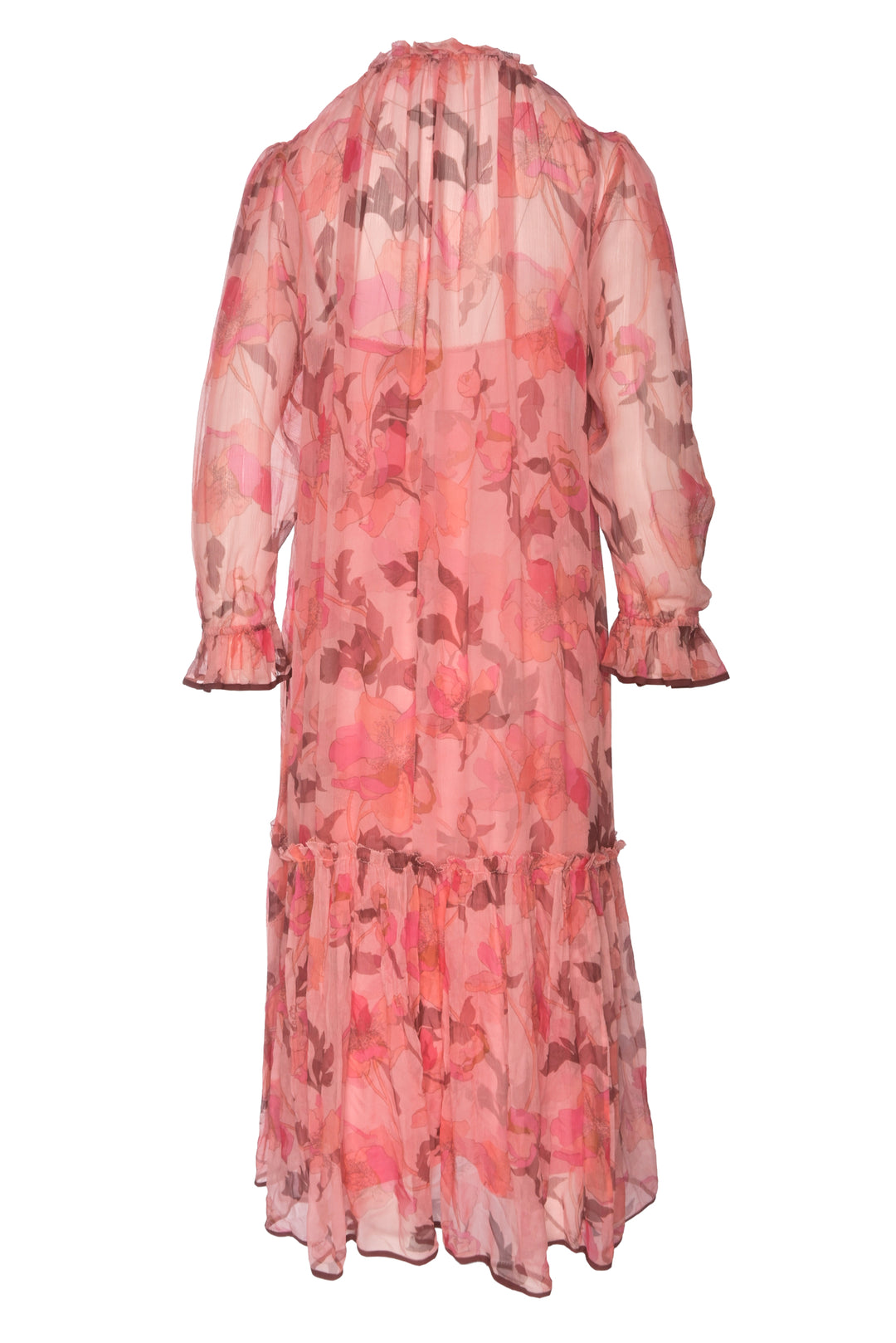 Zimmermann Size 3 Floral Mock Neck Long Sleeve Dress