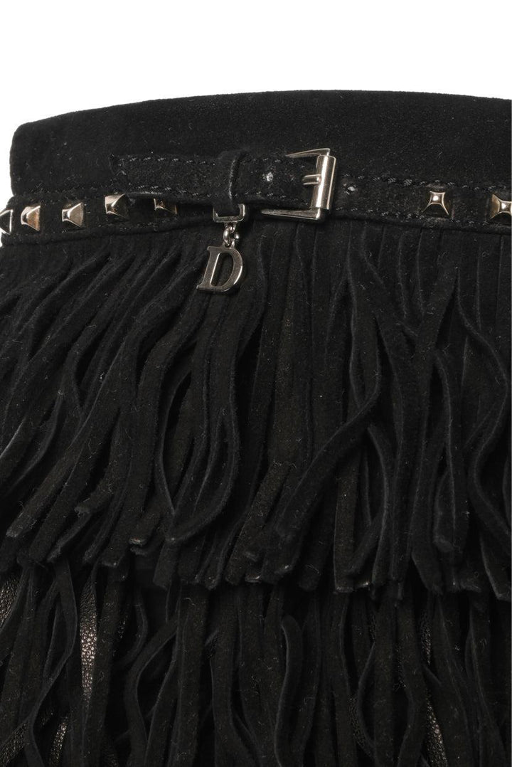 Christian Dior Size 36 Suede Fringe Knee High Boots