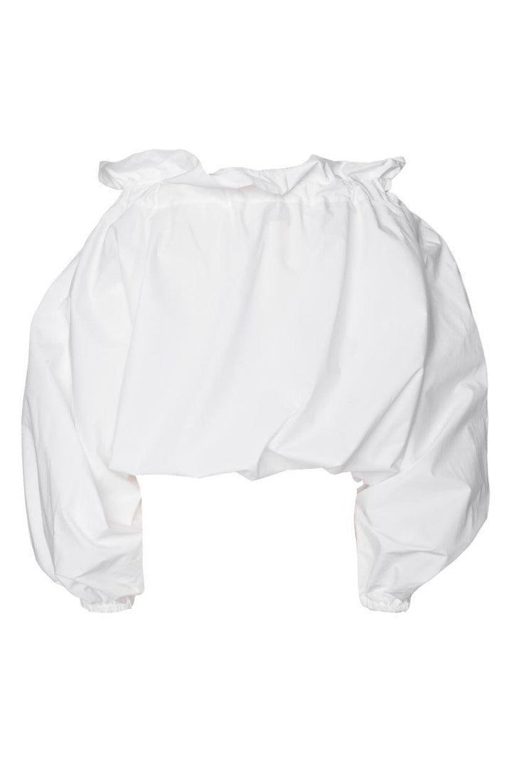 Patou Size 36 Grosgrain Puff Sleeve Tops