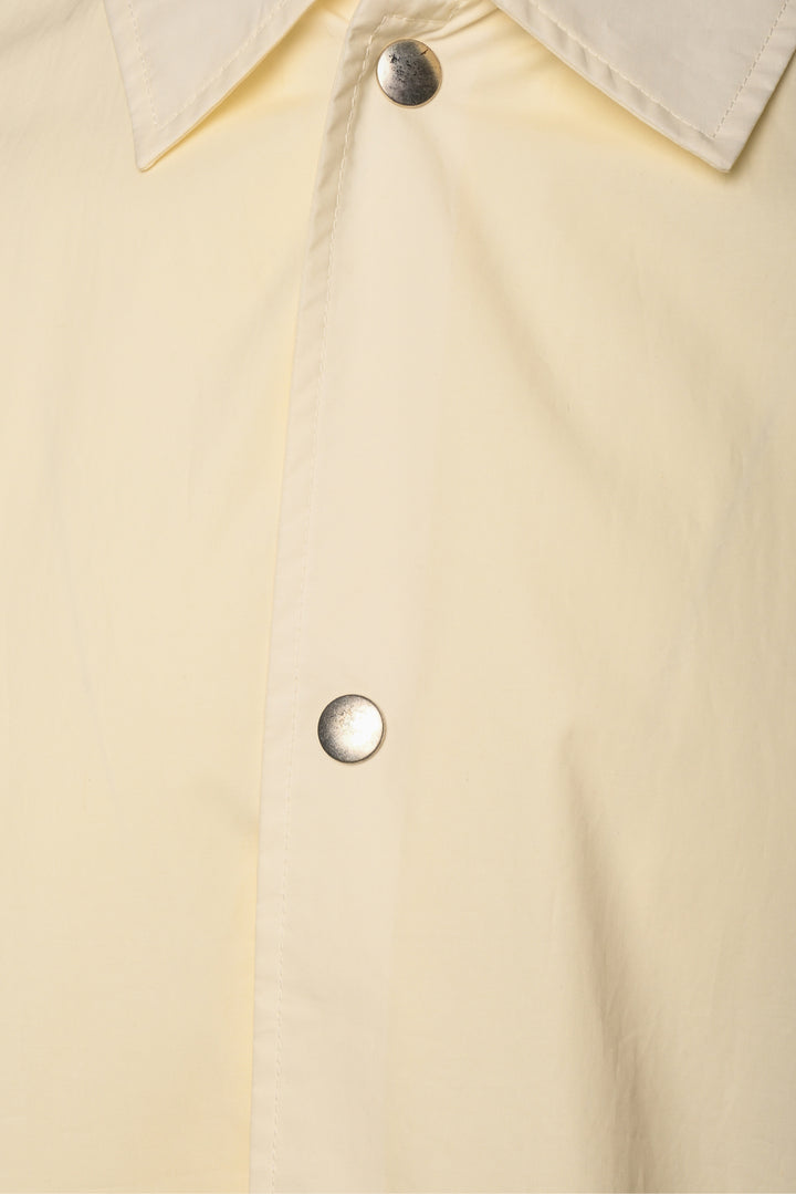 Jil Sander Size 46 Men's Cotton Logo-Printed Back Essential Coaches Jacket
