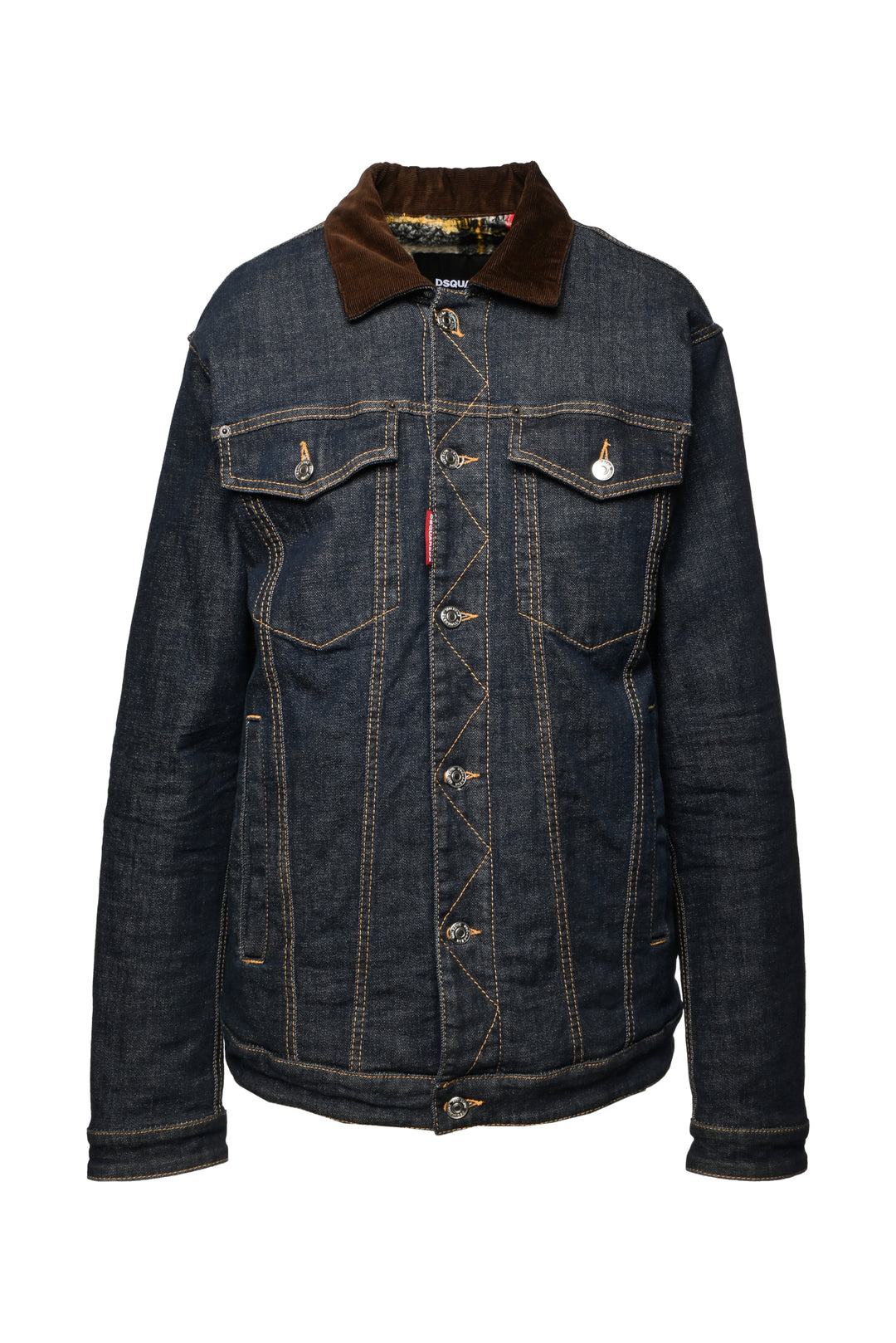 Dsquared Size S Men's Fleece Lined Denim Jacket