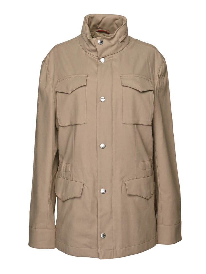 Brunello Cucinelli Size 40 Men's Cotton Hooded Utility Jacket