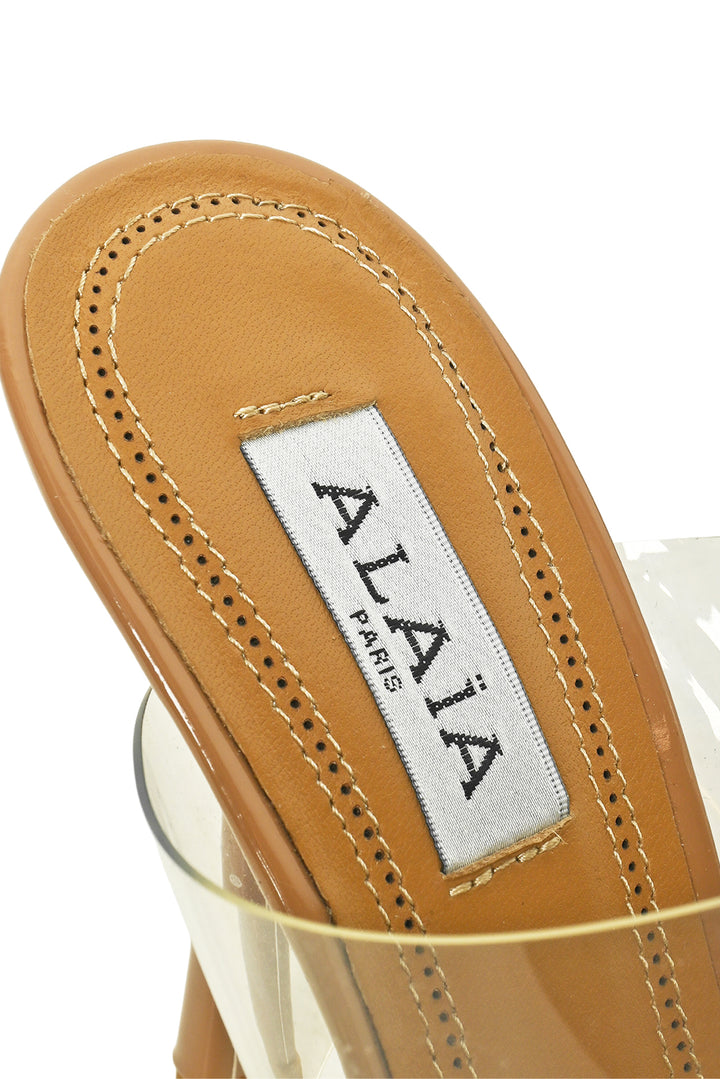 Alaia Size 38 Heart PVC & Patent Leather Pumps