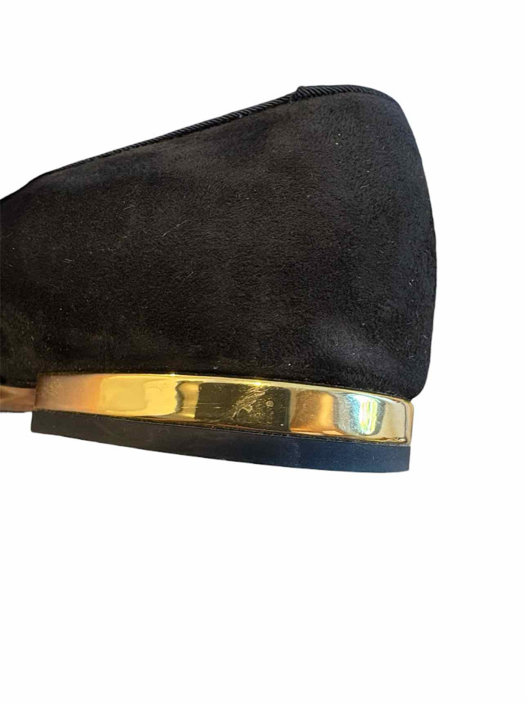 Chanel Size 38.5 Suede/Grosgain Ballet Flats