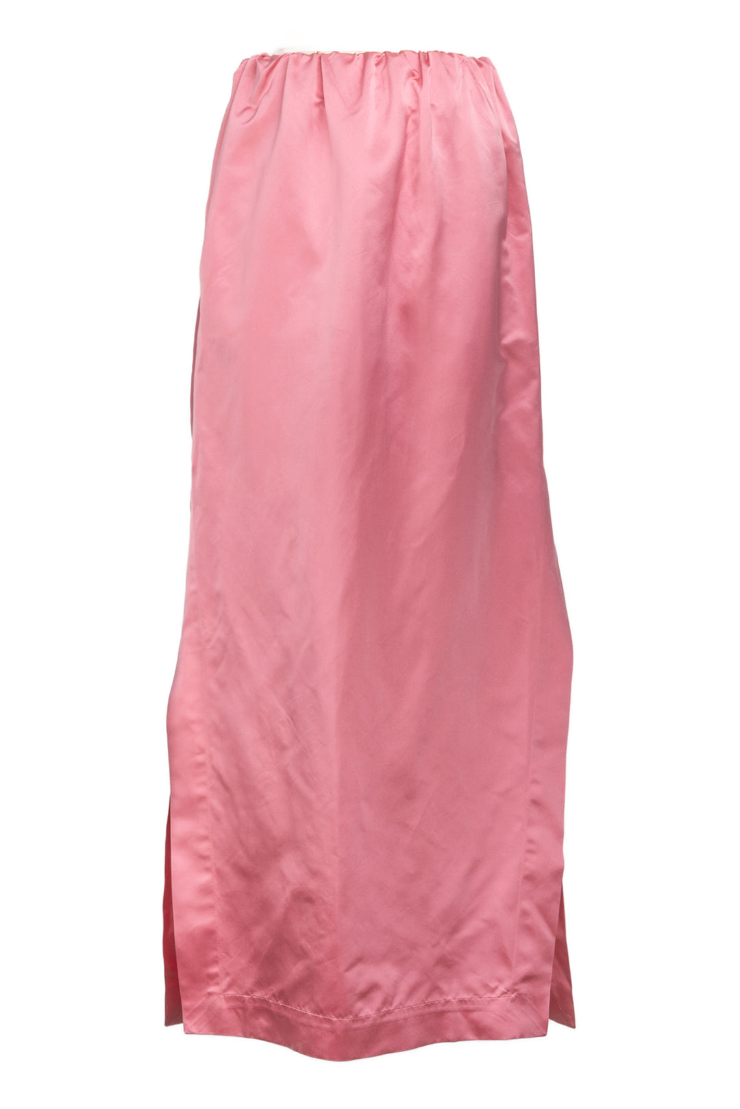 Sa Su Phi Size 44  Peonie Pink Satin Full Length Skirt