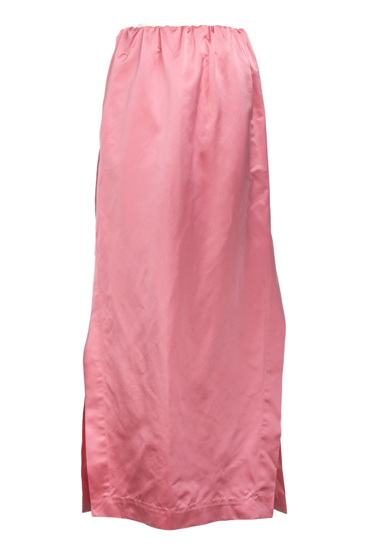 Sa Su Phi Size 44  Peonie Pink Satin Full Length Skirt