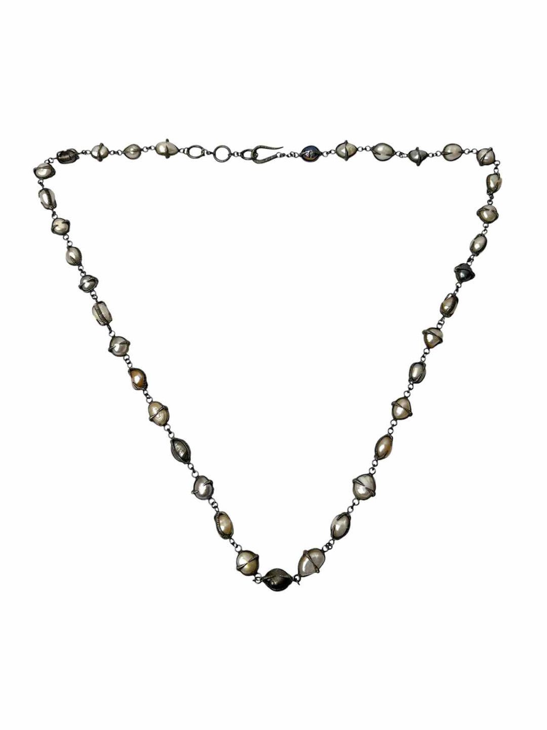 Balaam 925 Pearl Spike Necklace