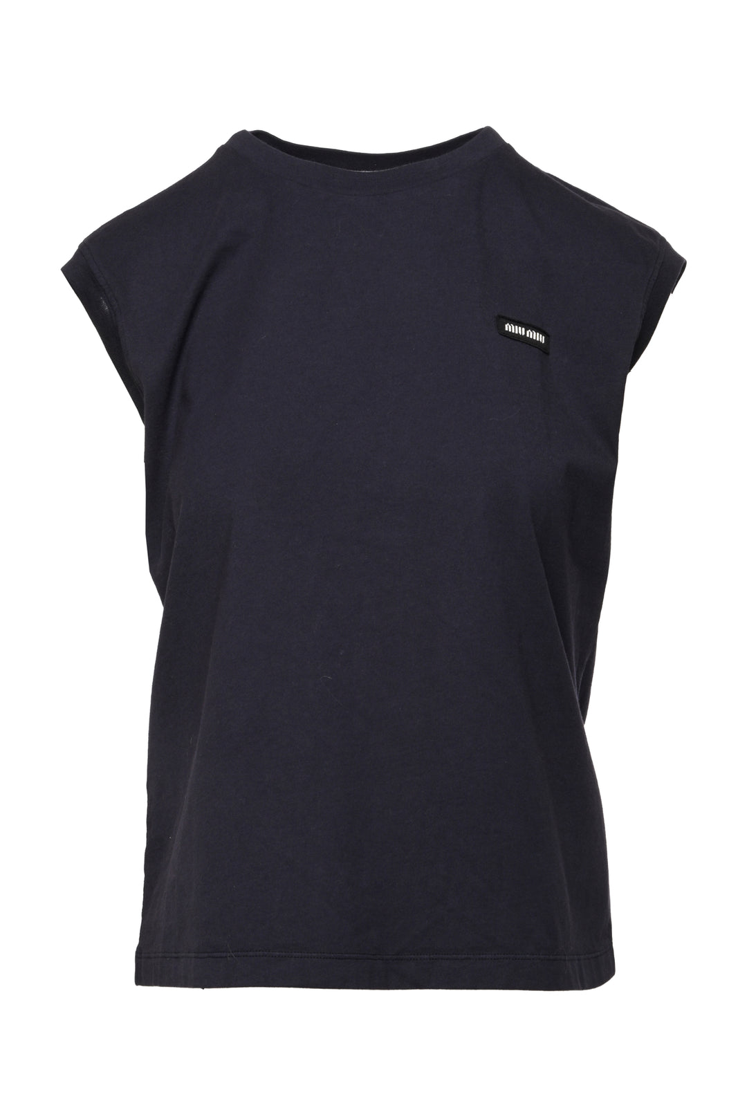 Miu Miu Size S 2024 Logo Cotton Tank Top