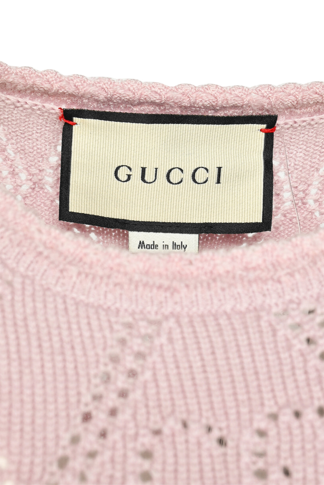 Gucci Size XS GG Perforated Crop Sweater