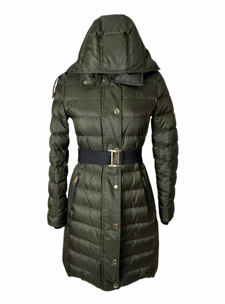 Burberry London Size 8 Quilted Poly Down Filled Coat