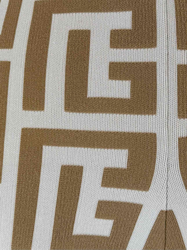 Balmain Size 34 Monogram Knitted Leggings