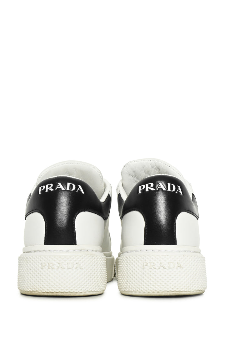 Prada Size 36 Logo Leather Sneaker