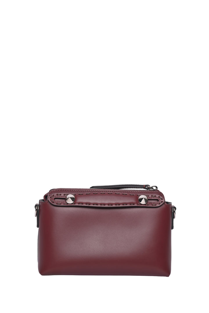 Fendi King Logo Embossed Mini By The Way Boston Bag