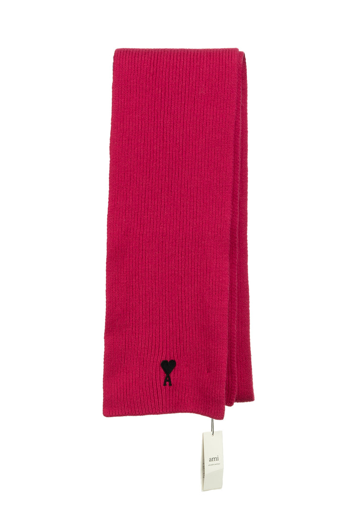 Ami Size OS Virgin Wool Knit Scarf