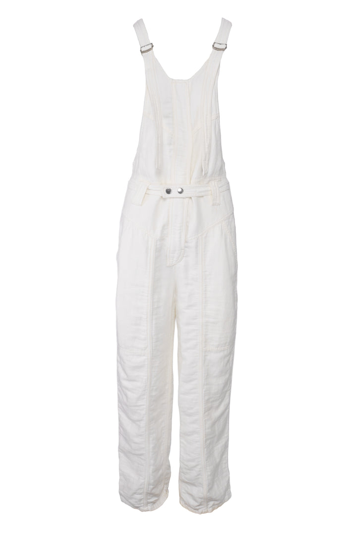 Isabel Marant Size 36 Keisha Belted Cotton & Linen-Blend Jumpsuit