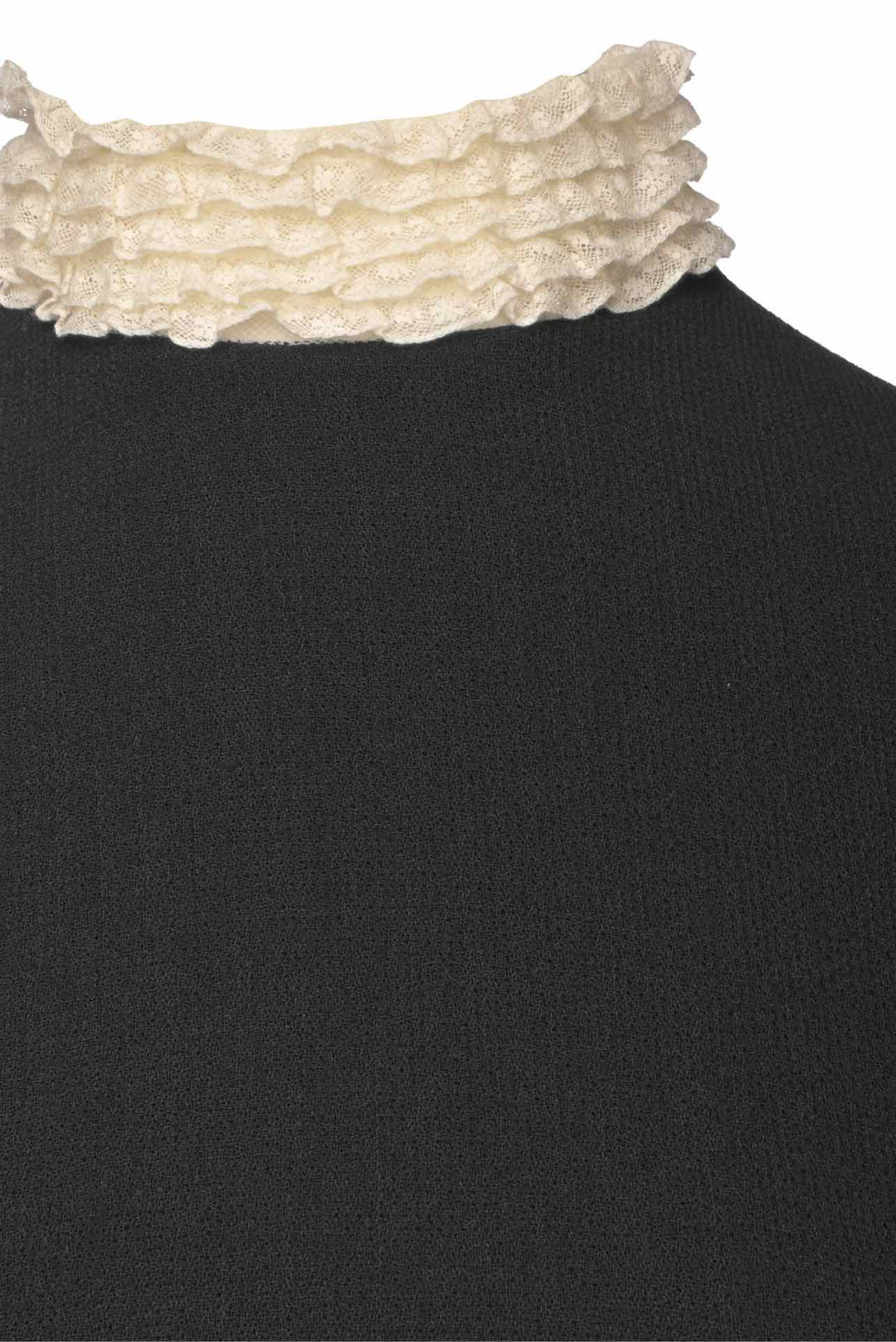 Dior Size 8 Lace Collar Wool Dress