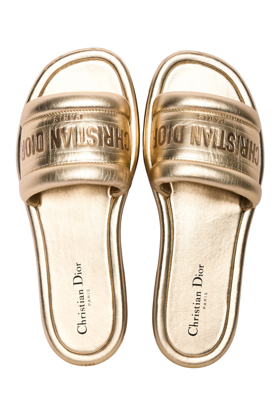 Christian Dior Size 40 D-Flat Slide Sandals