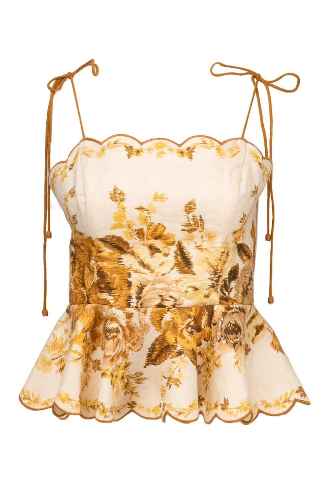 Zimmermann Size 3 Aliane Scallop Tank Top