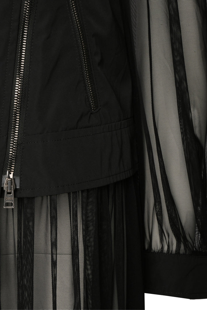 Herno Size 44 Semi Sheer Biker Style Coat
