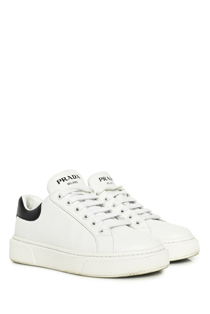 Prada Size 36 Logo Leather Sneaker