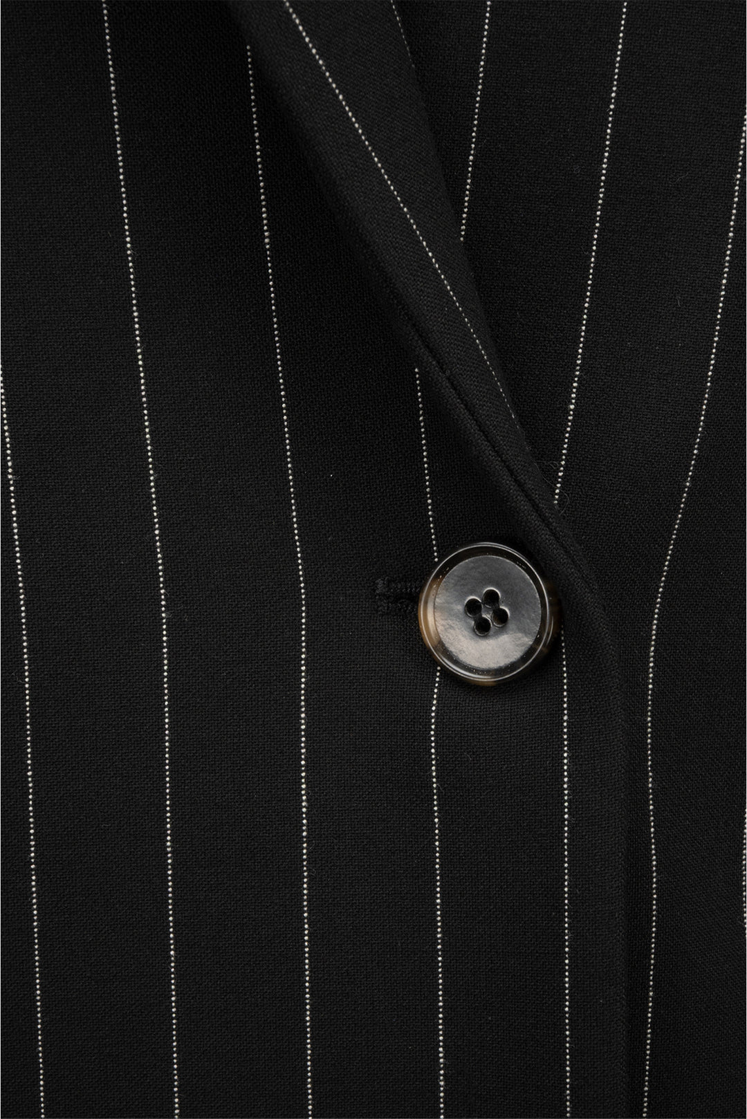 Ganni Size 36 Double Breasted Pinstripe Blazer