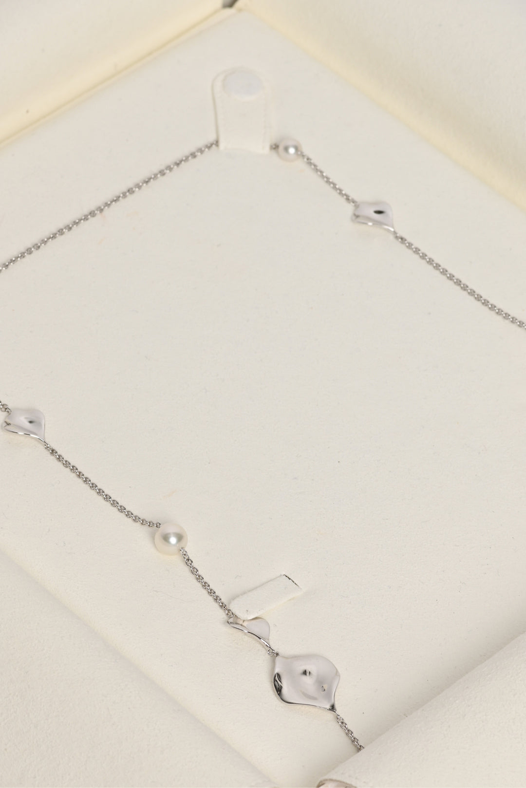 Mikimoto Pearl Leaf Long Necklace