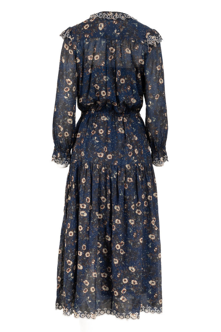 Isabel Marant Etoile Size 36 Eyelet Trim Maxi Dress