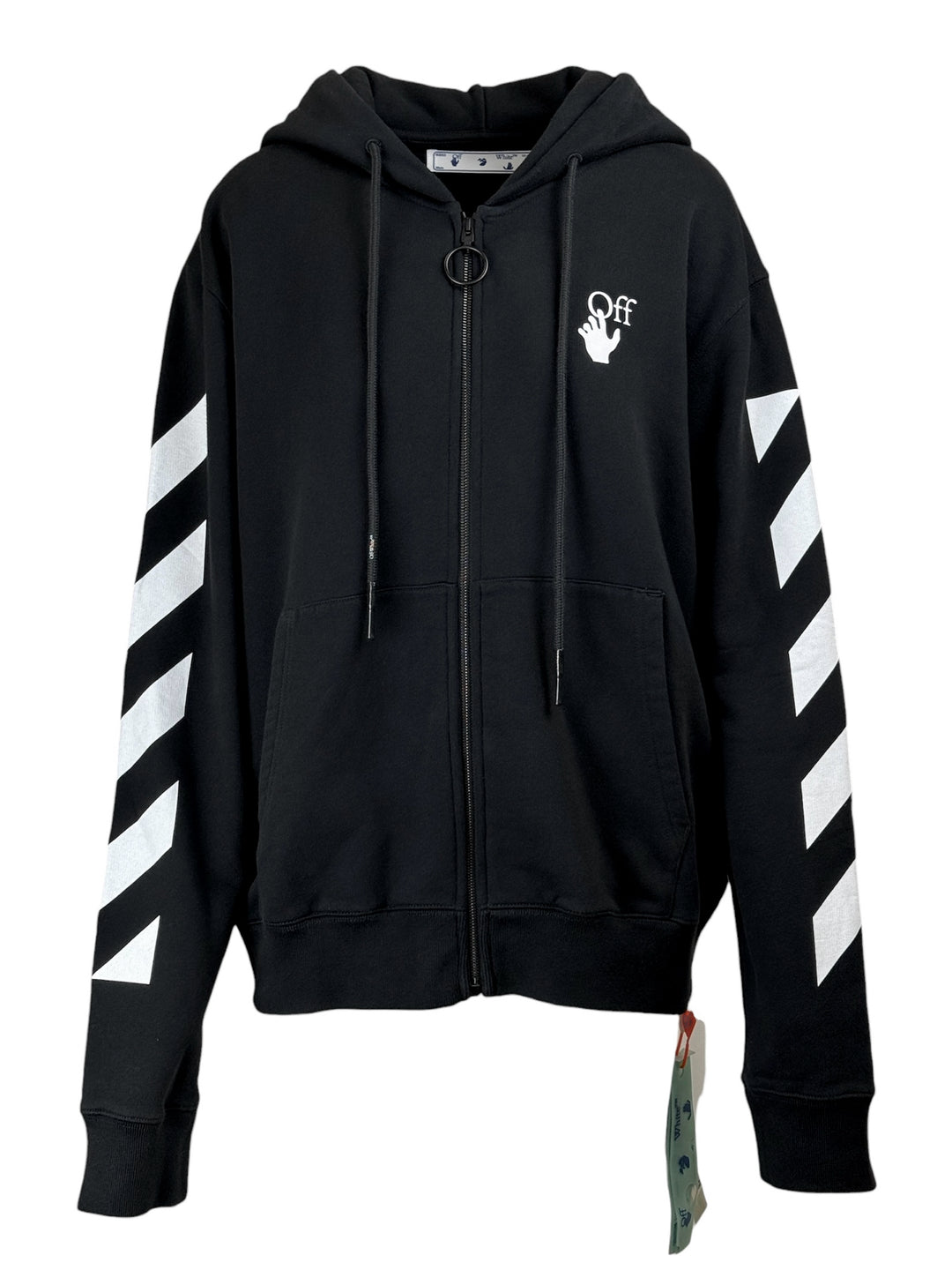 OFF-WHITE  Size XL Men's Diag Agreement Slim Zip Hoodie