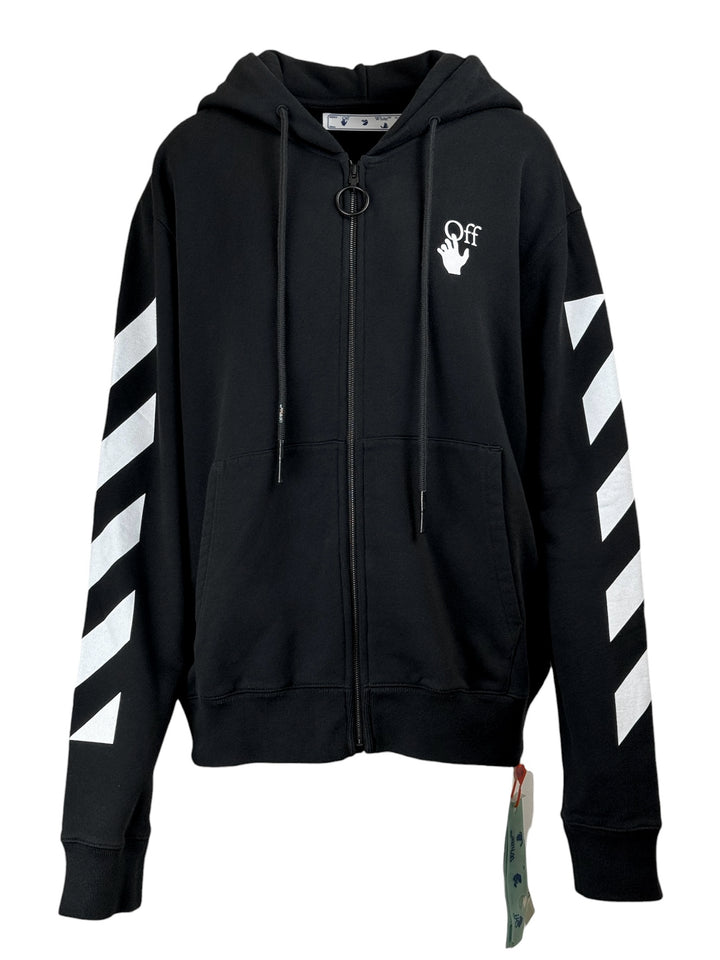 OFF-WHITE  Size XL Men's Diag Agreement Slim Zip Hoodie