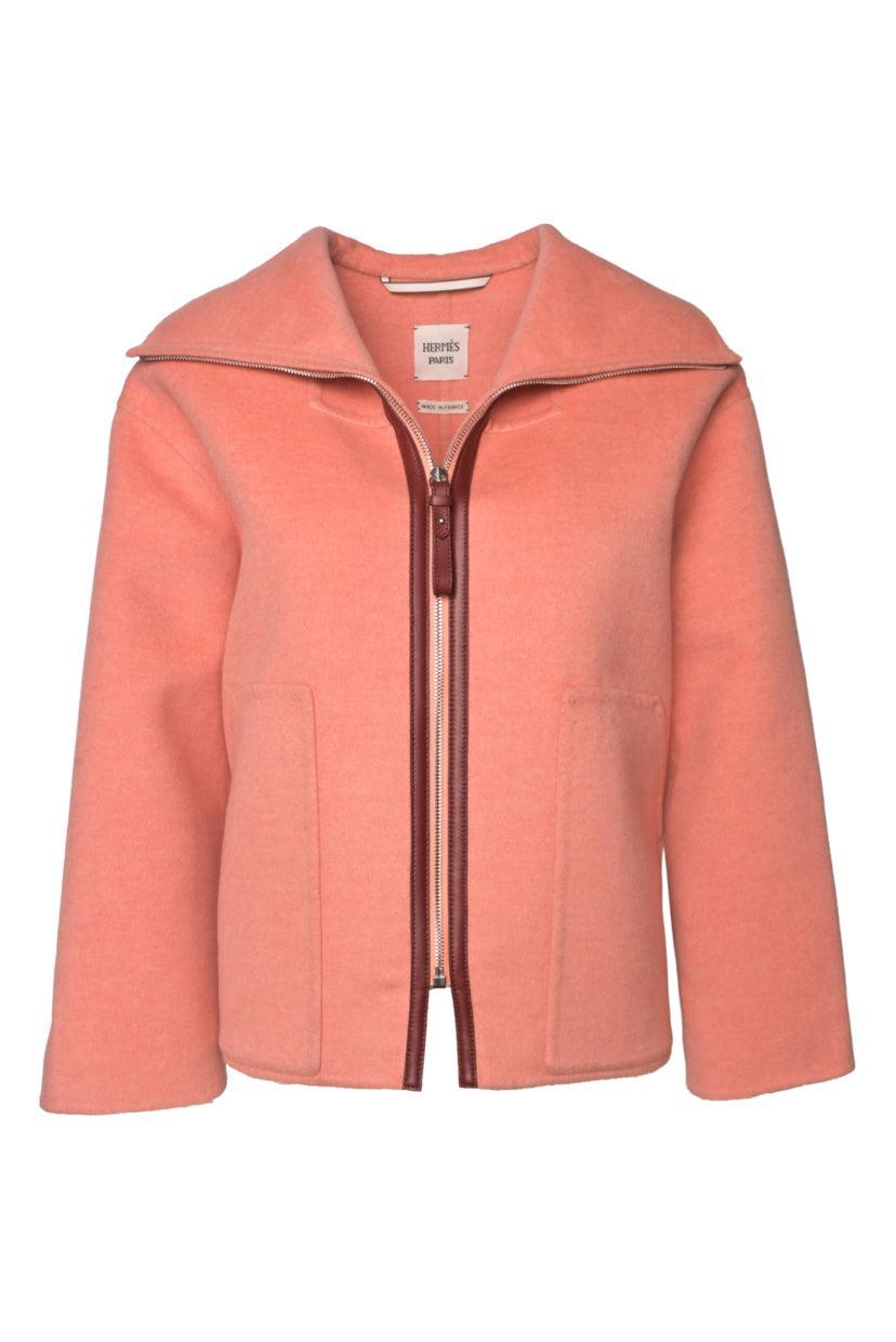 Hermes Size 34 Cashmere Zip-Up Jacket