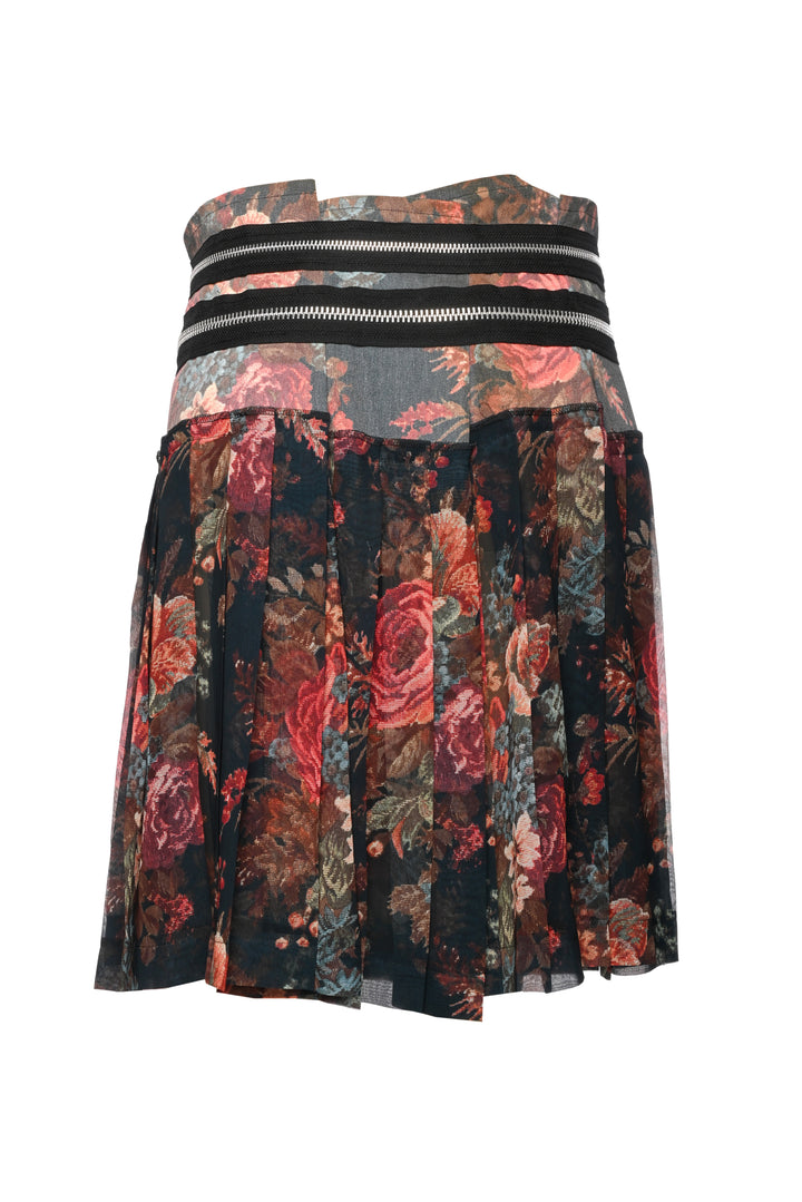 Comme Des Garcons Tricot Size M Floral Pleated Skirt