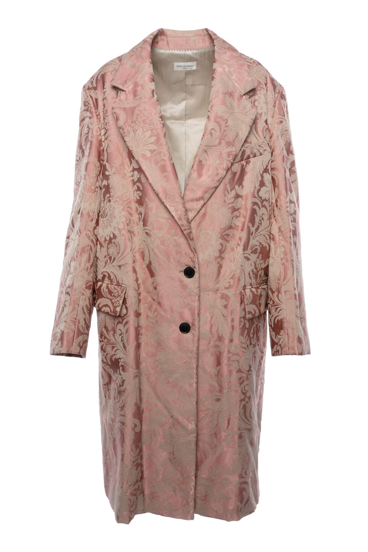 Dries Van Noten Size M Floral Jacquard Coat