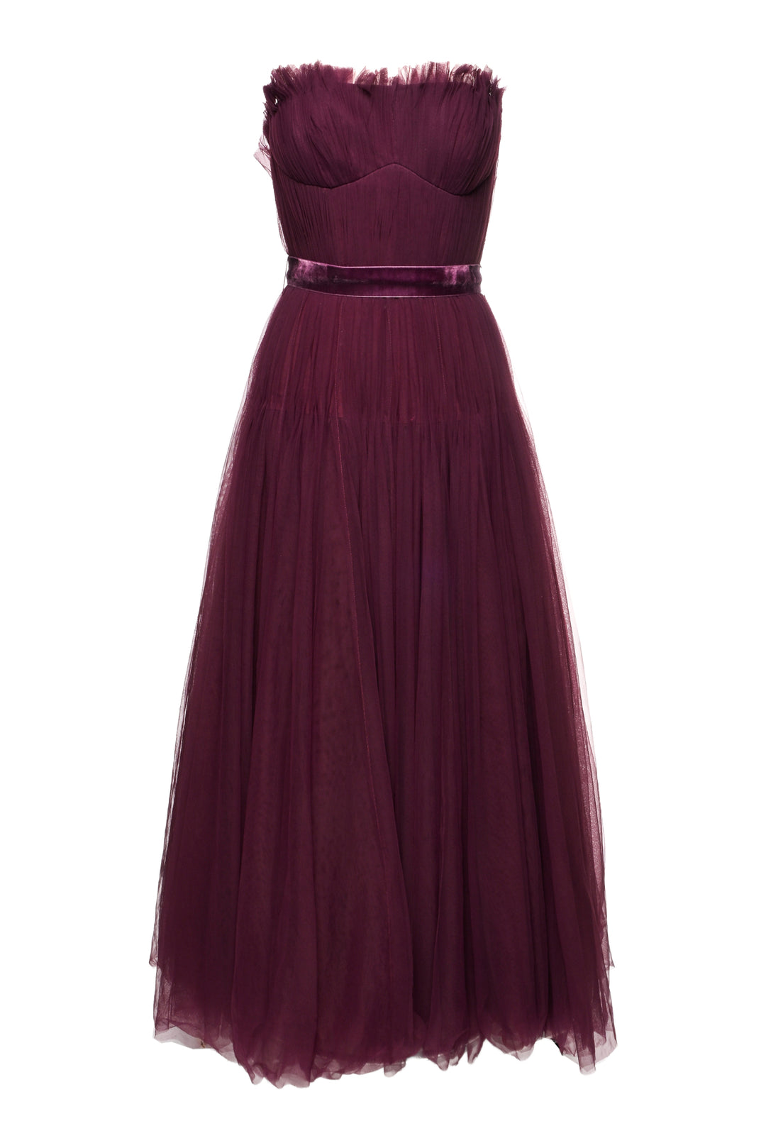 Zac Posen Size 0 Strapless Pleated Tulle Dress
