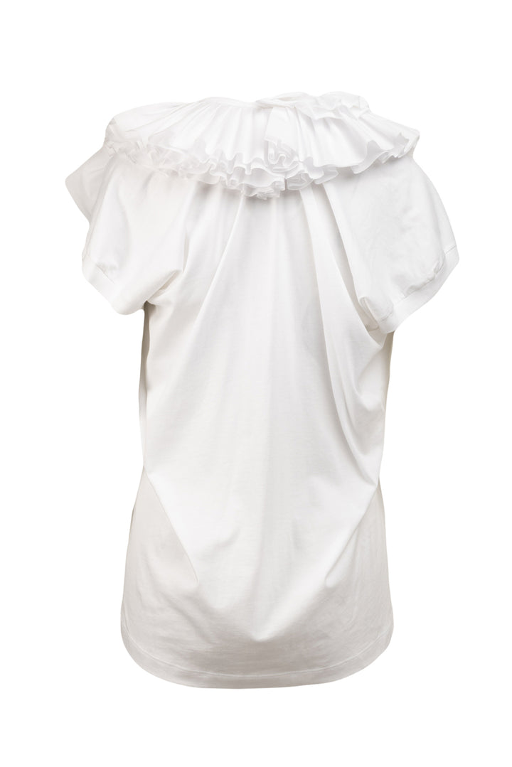 Dries Van Noten Size S Hena Ruffle Cap Sleeve Top