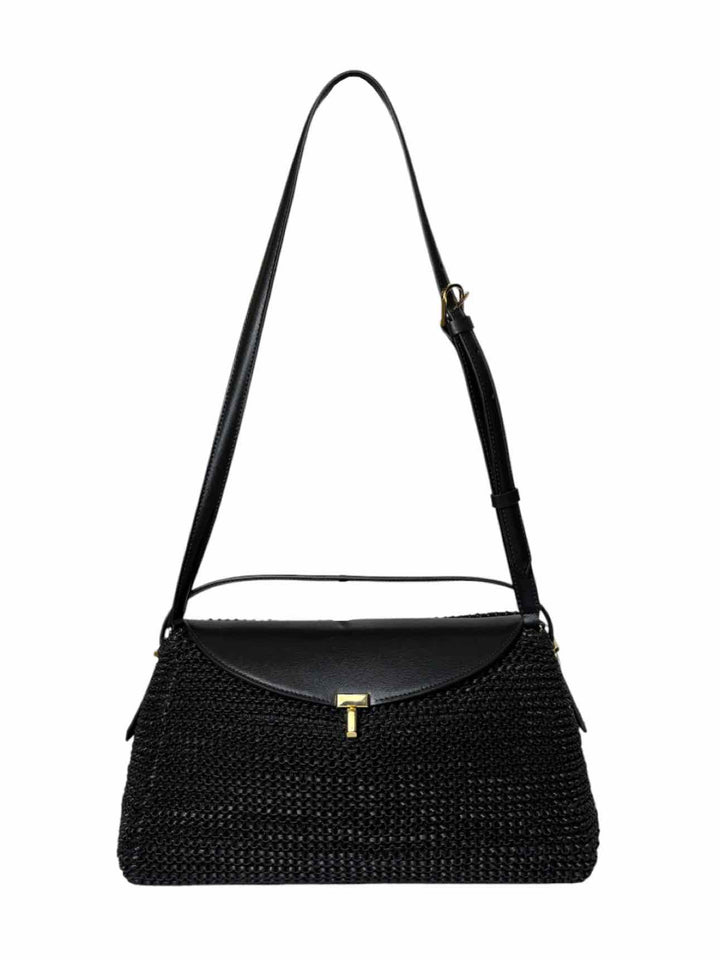 Toteme T-Lock Woven Leather Purse