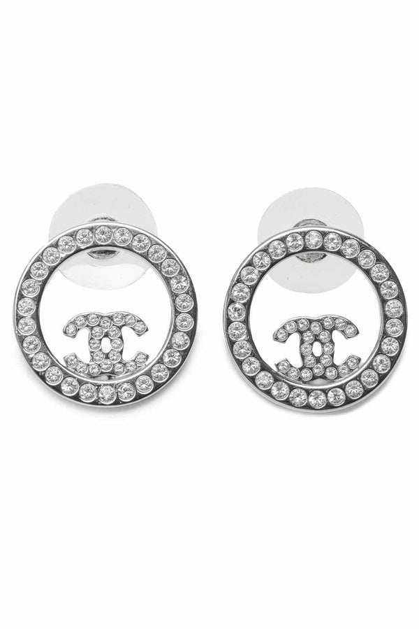 Chanel Circular CC Stud Earrings