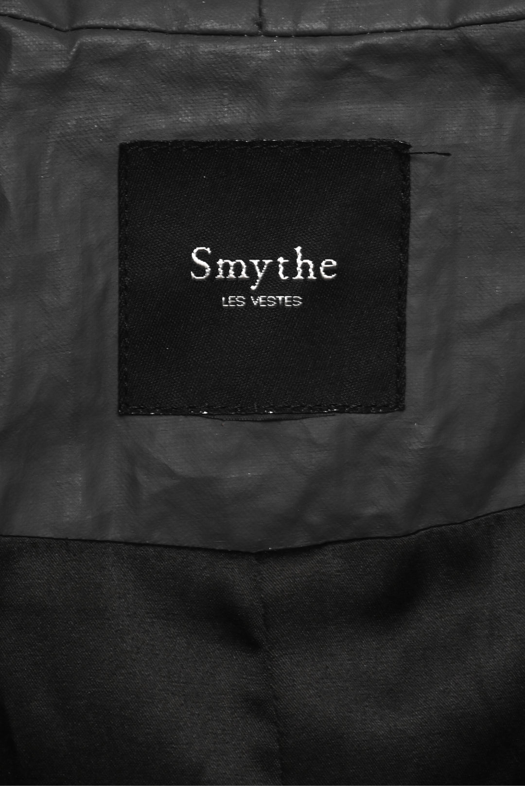 Smythe Size OS Asymmetrical Zip Rain Coat