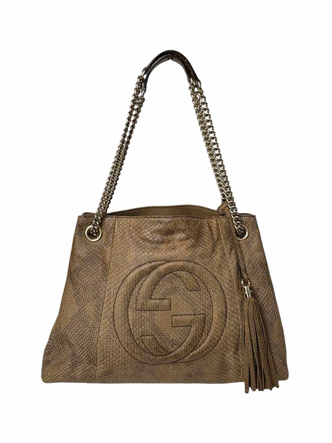 Gucci Python Soho Chain Shoulder Bag Purse