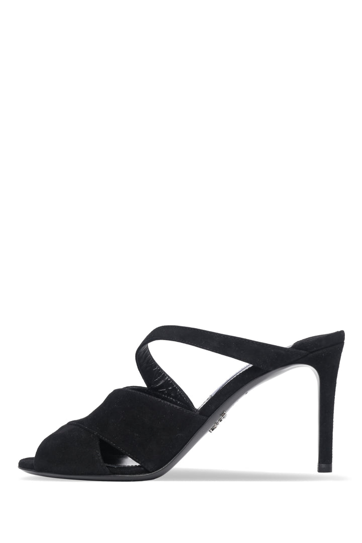 Prada Size 36.5 Suede Mules Sandals