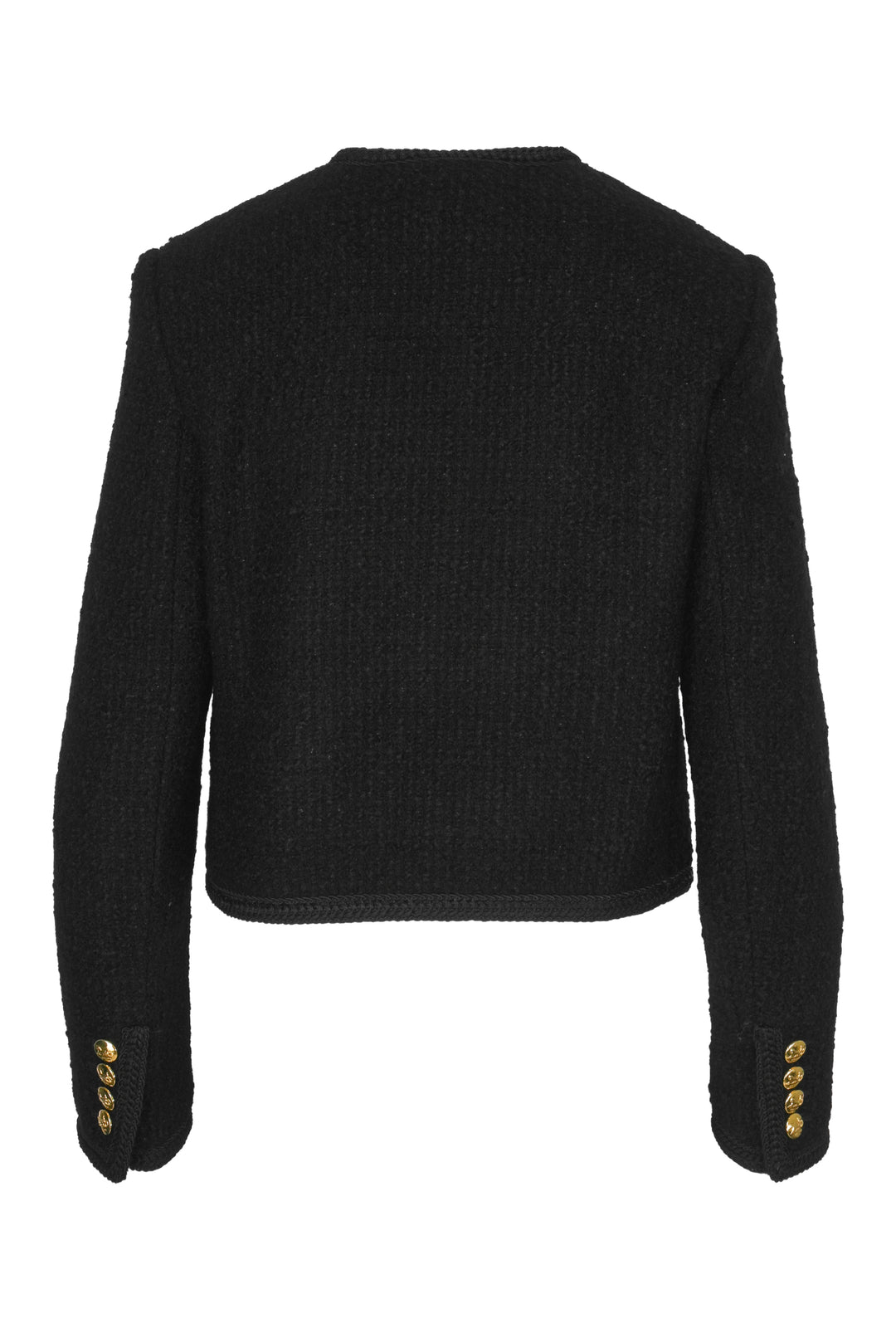 Celine Size 36 Boucle Tweed Chasseur Jacket