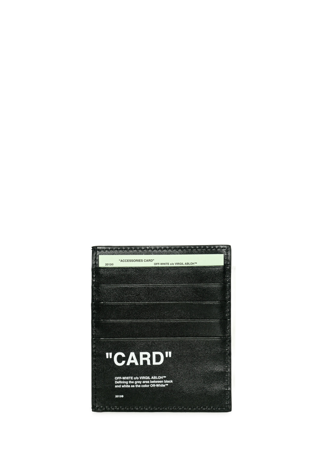 Off White Quote Card Holder